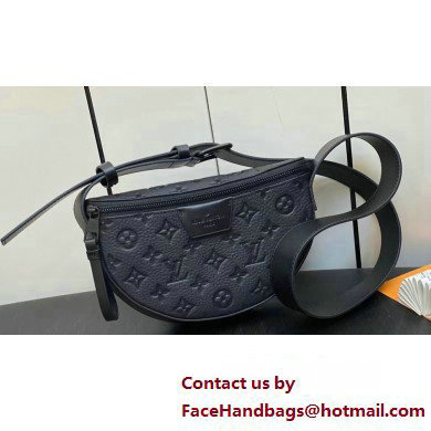 Louis Vuitton Monogram Empreinte LV Moon Crossbody Bag M23835 Black 2023 - Click Image to Close