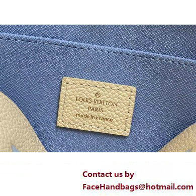 Louis Vuitton Monogram Empreinte Leather Cosmetic Pouch Bag M24378 Blue