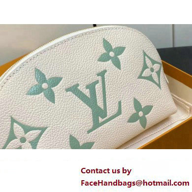 Louis Vuitton Monogram Empreinte Leather Cosmetic Pouch Bag M24378 Green