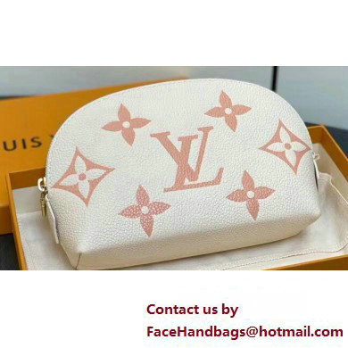 Louis Vuitton Monogram Empreinte Leather Cosmetic Pouch Bag M24378 Pink