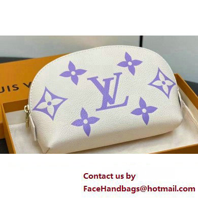 Louis Vuitton Monogram Empreinte Leather Cosmetic Pouch Bag M24378 Purple - Click Image to Close