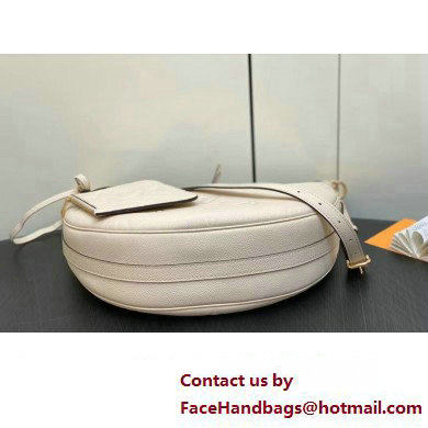 Louis Vuitton Monogram Empreinte Leather Loop Hobo Bag M46739 Cream 2023