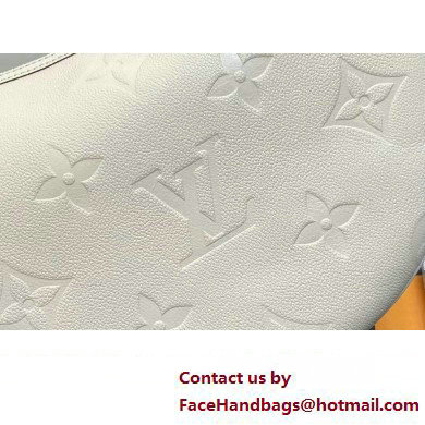 Louis Vuitton Monogram Empreinte Leather Loop Hobo Bag M46739 Cream 2023