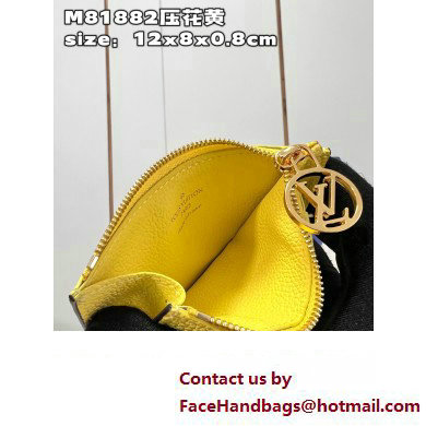 Louis Vuitton Monogram Empreinte Leather Romy Card Holder M82044 Yellow