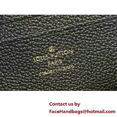 Louis Vuitton Monogram Empreinte Leather Wallet On Chain Lily Bag M46919 Black 2024