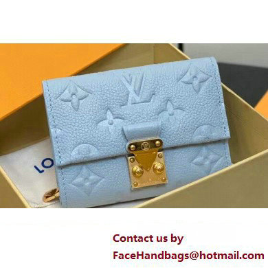 Louis Vuitton Monogram Empreinte Metis Compact Wallet M82926 Blue Hour 2024 - Click Image to Close