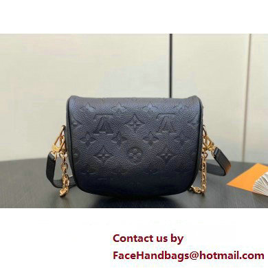 Louis Vuitton Monogram Empreinte Mini Bumbag M46917 Black 2024