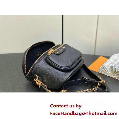 Louis Vuitton Monogram Empreinte Mini Bumbag M46917 Black 2024