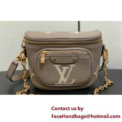 Louis Vuitton Monogram Empreinte Mini Bumbag M83219 Tourterelle Beige / Cream 2024