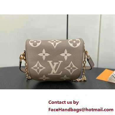 Louis Vuitton Monogram Empreinte Mini Bumbag M83219 Tourterelle Beige / Cream 2024