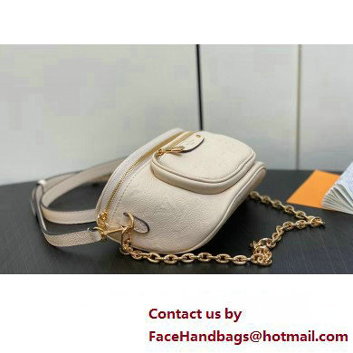 Louis Vuitton Monogram Empreinte Mini Bumbag M83275 Cream 2024