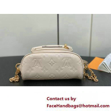 Louis Vuitton Monogram Empreinte Mini Bumbag M83275 Cream 2024