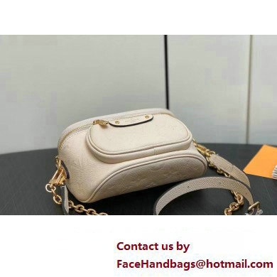 Louis Vuitton Monogram Empreinte Mini Bumbag M83275 Cream 2024