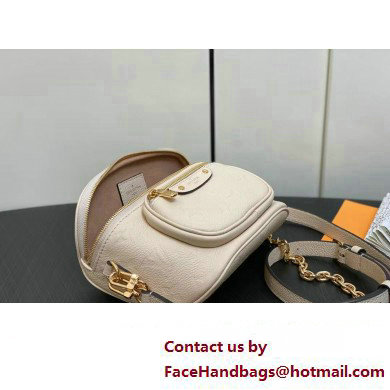 Louis Vuitton Monogram Empreinte Mini Bumbag M83275 Cream 2024