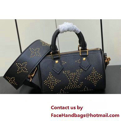 Louis Vuitton Monogram Empreinte Nano Speedy Bag M46745 Studs Black 2023 - Click Image to Close