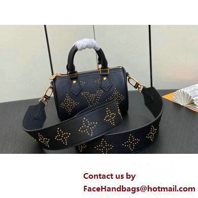 Louis Vuitton Monogram Empreinte Nano Speedy Bag M46745 Studs Black 2023