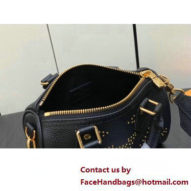 Louis Vuitton Monogram Empreinte Nano Speedy Bag M46745 Studs Black 2023