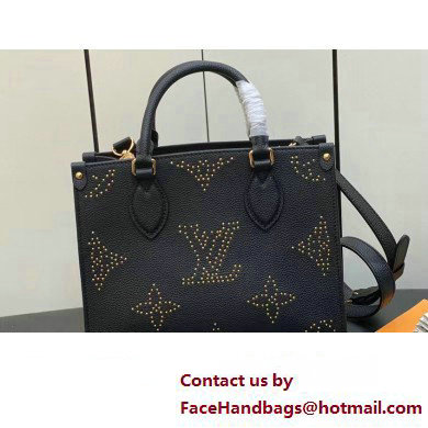 Louis Vuitton Monogram Empreinte OnTheGo PM Bag M46733 Studs Black 2023