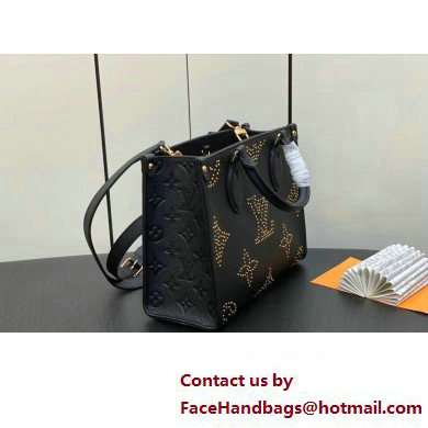 Louis Vuitton Monogram Empreinte OnTheGo PM Bag M46733 Studs Black 2023