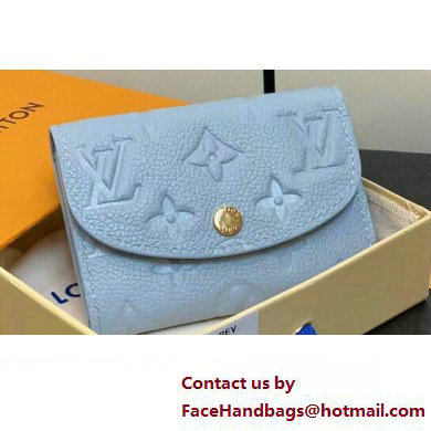 Louis Vuitton Monogram Empreinte Rosalie Coin Purse M83231 Blue Hour 2024