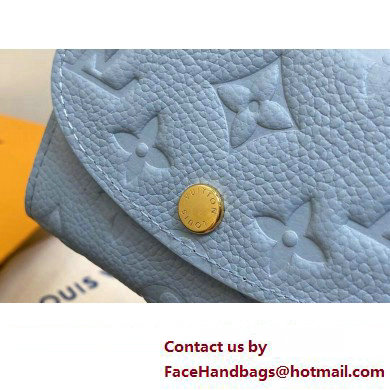 Louis Vuitton Monogram Empreinte Rosalie Coin Purse M83231 Blue Hour 2024