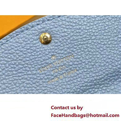 Louis Vuitton Monogram Empreinte Rosalie Coin Purse M83231 Blue Hour 2024