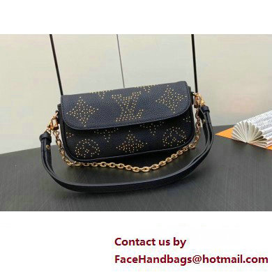 Louis Vuitton Monogram Empreinte Wallet on Chain Ivy Bag M82653 Studs Black 2023