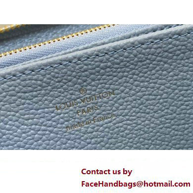 Louis Vuitton Monogram Empreinte Zippy Wallet M83225 Blue Hour 2024