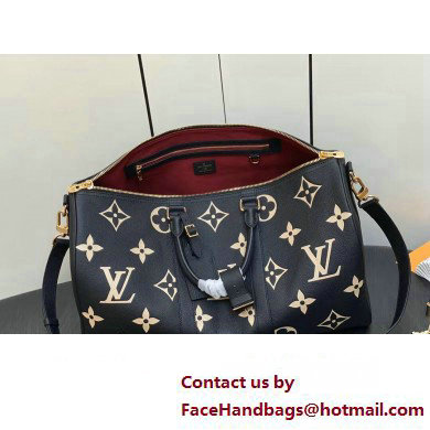 Louis Vuitton Monogram Empreinte leather Keepall Bandouliere 45 Bag M46670 Black 2023