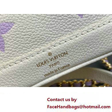 Louis Vuitton Monogram Empreinte leather Nano Noe Bag M82933 creamy/Purple 2024