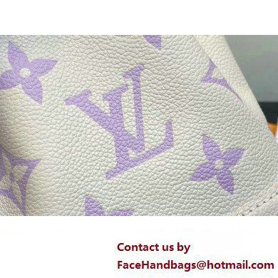 Louis Vuitton Monogram Empreinte leather Nano Noe Bag M82933 creamy/Purple 2024