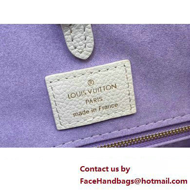 Louis Vuitton Monogram Empreinte leather OnTheGo MM Bag M23937 creamy/Purple 2024