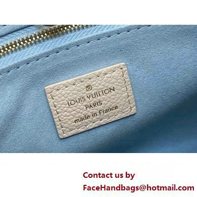 Louis Vuitton Monogram Empreinte leather OnTheGo PM Bag M45653 creamy/Blue 2024