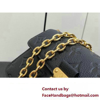 Louis Vuitton Monogram Empreinte leather Wallet On Chain Metis Bag M82637 Black 2023