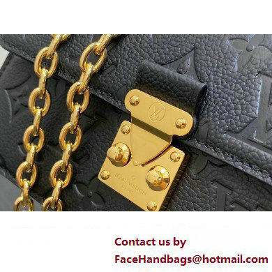 Louis Vuitton Monogram Empreinte leather Wallet On Chain Metis Bag M82637 Black 2023