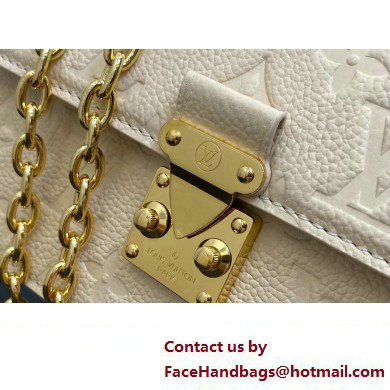 Louis Vuitton Monogram Empreinte leather Wallet On Chain Metis Bag M82836 Cream 2023