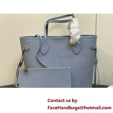 Louis Vuitton Monogram Empriente leather Neverfull MM Bag M46482 Blue Hour 2024 - Click Image to Close