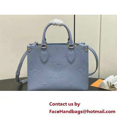 Louis Vuitton Monogram Empriente leather OnTheGo PM Tote Bag M46840 Blue Hour 2024