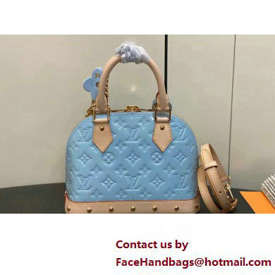 Louis Vuitton Monogram Vernis Alma BB Bag New LV Remix M24062 Sky 2024