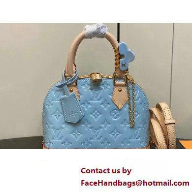 Louis Vuitton Monogram Vernis Alma BB Bag New LV Remix M24062 Sky 2024