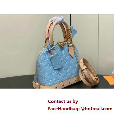 Louis Vuitton Monogram Vernis Alma BB Bag New LV Remix M24062 Sky 2024