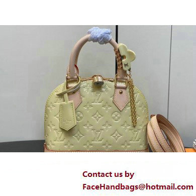 Louis Vuitton Monogram Vernis Alma BB Bag New LV Remix M24063 Chic and Yellow 2024 - Click Image to Close