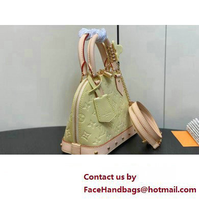 Louis Vuitton Monogram Vernis Alma BB Bag New LV Remix M24063 Chic and Yellow 2024