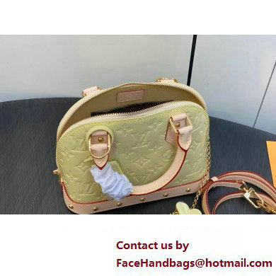 Louis Vuitton Monogram Vernis Alma BB Bag New LV Remix M24063 Chic and Yellow 2024