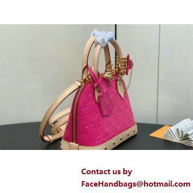 Louis Vuitton Monogram Vernis Alma BB Bag New LV Remix M90611 Neon Pink 2024