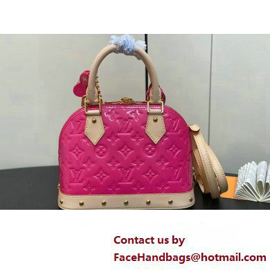 Louis Vuitton Monogram Vernis Alma BB Bag New LV Remix M90611 Neon Pink 2024