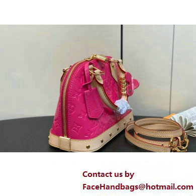 Louis Vuitton Monogram Vernis Alma BB Bag New LV Remix M90611 Neon Pink 2024