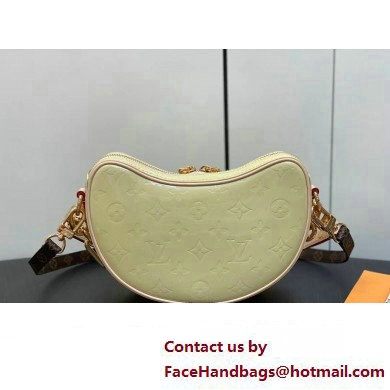 Louis Vuitton Monogram Vernis Croissant PM Bag New LV Remix M24020 Chic and Yellow 2024