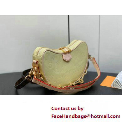 Louis Vuitton Monogram Vernis Croissant PM Bag New LV Remix M24020 Chic and Yellow 2024