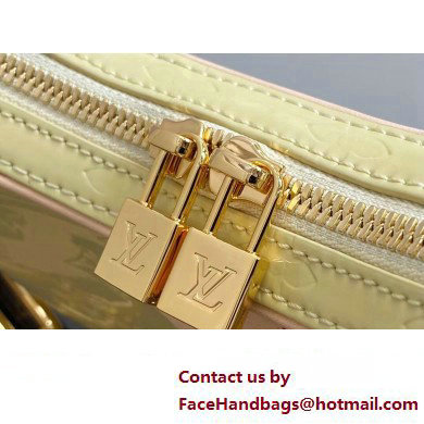 Louis Vuitton Monogram Vernis Croissant PM Bag New LV Remix M24020 Chic and Yellow 2024